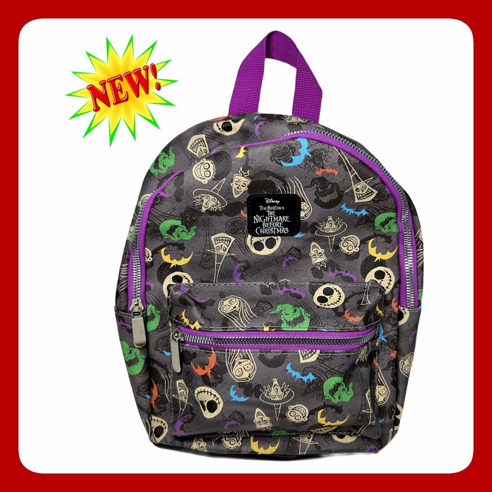 Disney Nightmare Before Christmas Jack Skellington Small Mini Backpack New